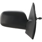 Manual Remote Mirror for Toyota Echo (2000–2005) Passenger Side Textured Black