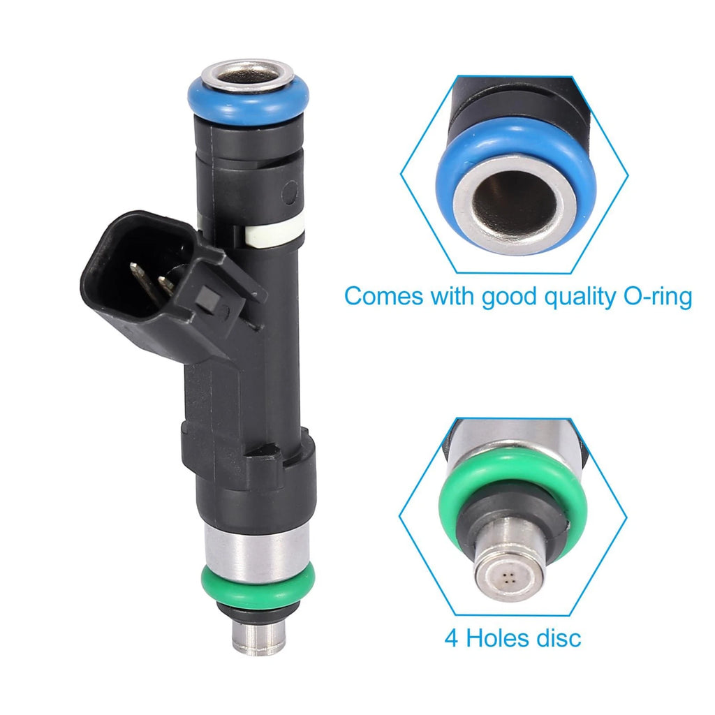 Set of 4 Fuel Injectors for Lincoln MKZ, Ford Fusion, Mercury 2.5L (2006–2012)