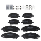 8pcs Brake Pads Set for GMC Acadia/Cadillac XT5 (2017–2020) w/Hardware