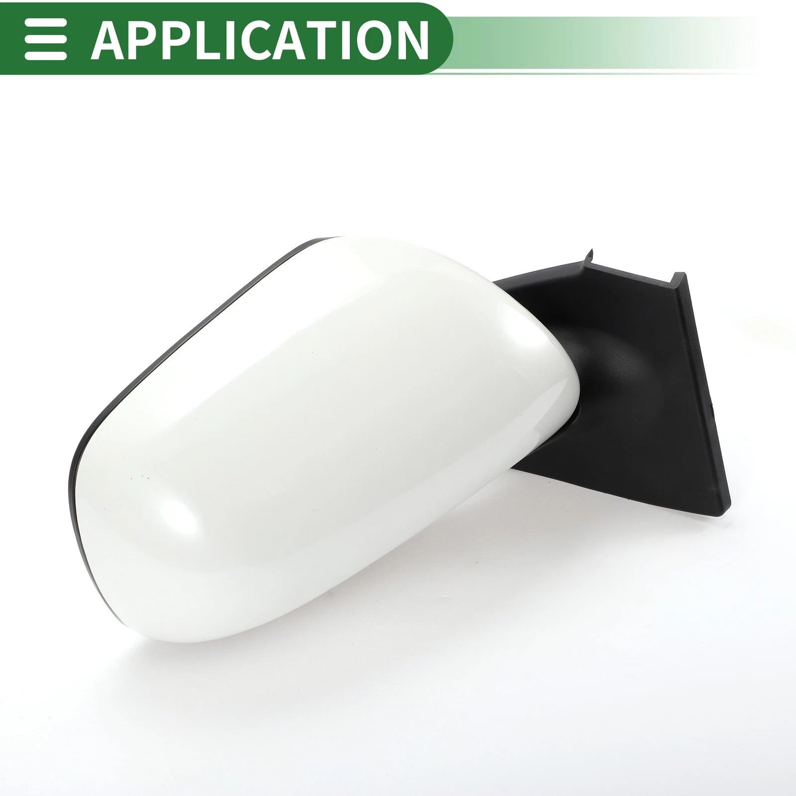 Right Side Door Mirror for Toyota Yaris Hatchback (2012–2018) Manual Folding White