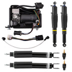 Set of 4 Air Shocks Struts with Compressor for Cadillac Escalade GMC Suburban Yukon