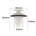 Set of 100 Push Pin Door Trim Panel Clips for Various Vehicles