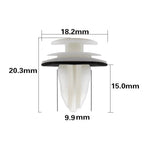 Set of 100 Push Pin Door Trim Panel Clips for Various Vehicles