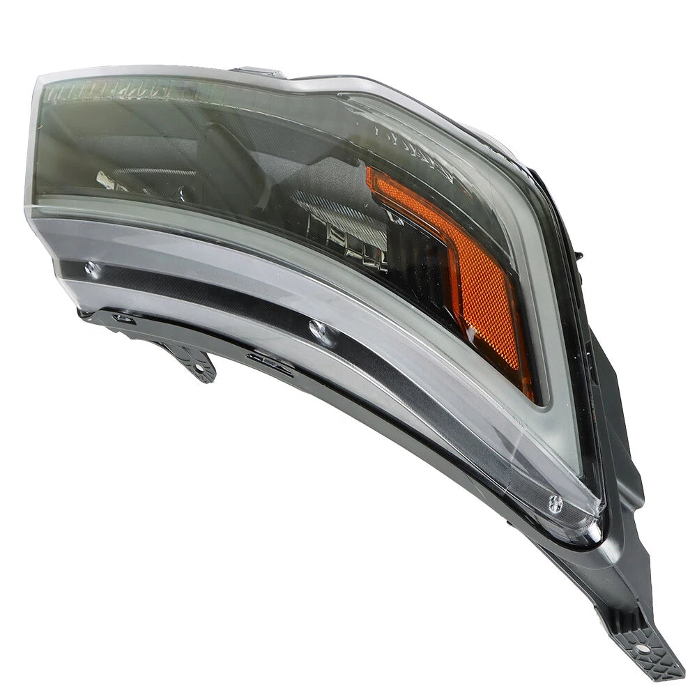 Headlight for Ford Explorer (2016–2019) Black Halogen with LED DRL Right Side