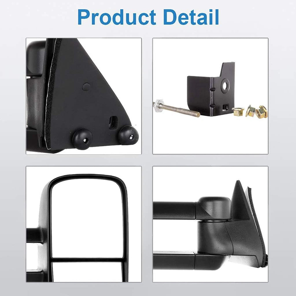 Manual Extending Towing Mirrors for Chevy GMC C/K 1500 2500 3500