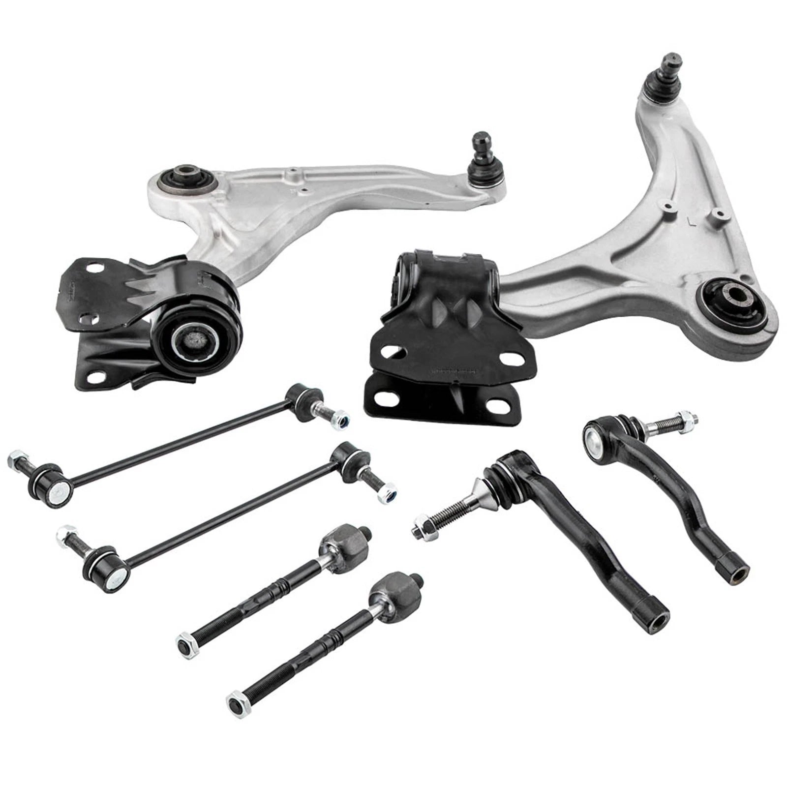 Set of 8 Front Lower Control Arms w/Ball Joints for Ford Fusion (2013–2020)