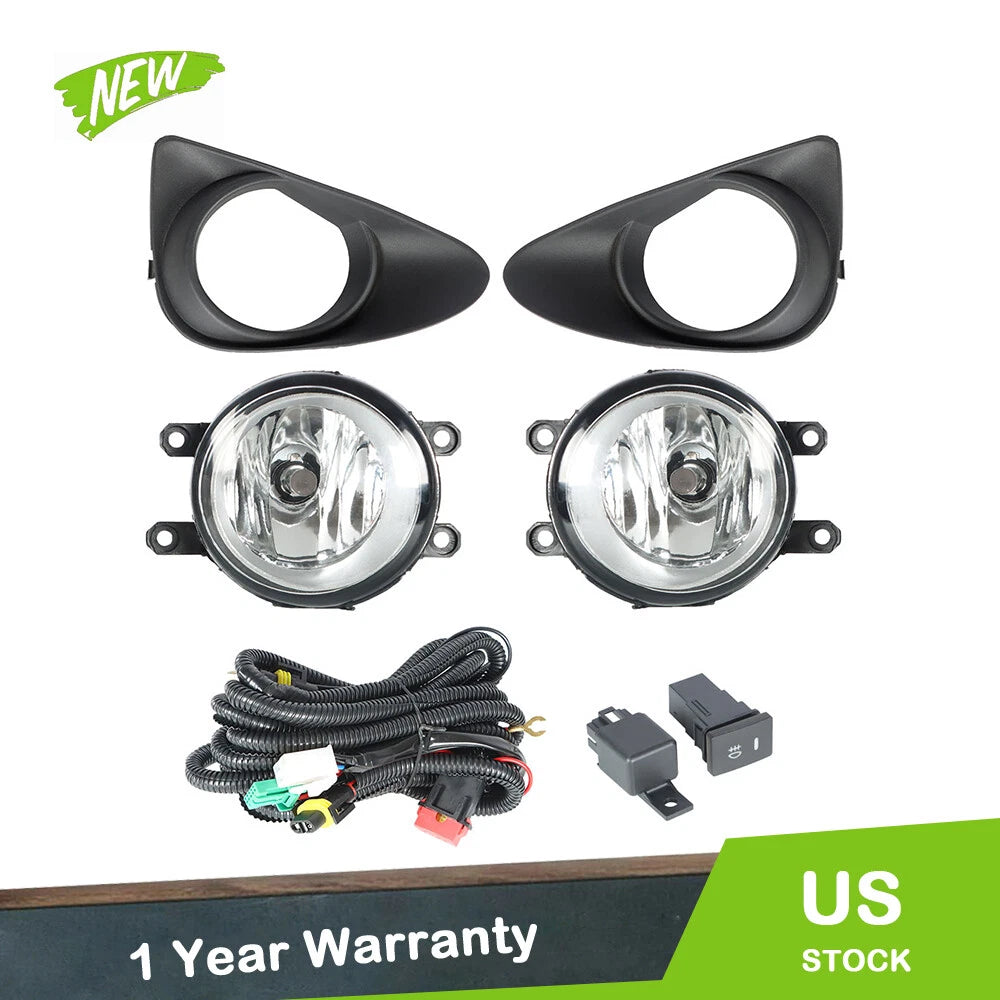 Set of 2 Fog Lamps Assembly for Toyota Yaris Hatchback (2012–2014)