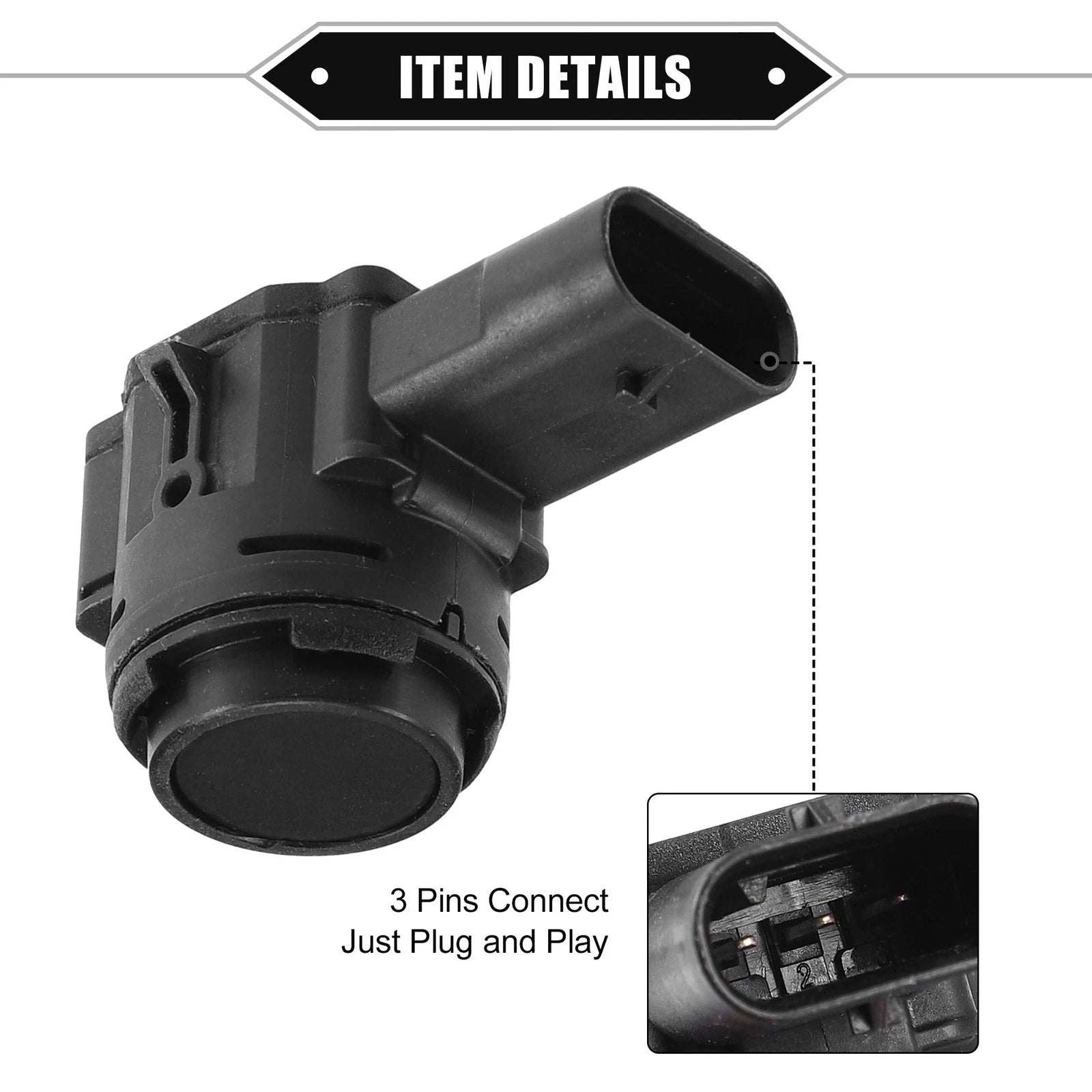Set of 4 Reverse Parking Assist Sensors 84510253 for Chevrolet Blazer Silverado (2019–2022)