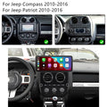 12.3''  64GB Car Stereo GPS Head Unit for Jeep Compass Patriot (2010-2016)