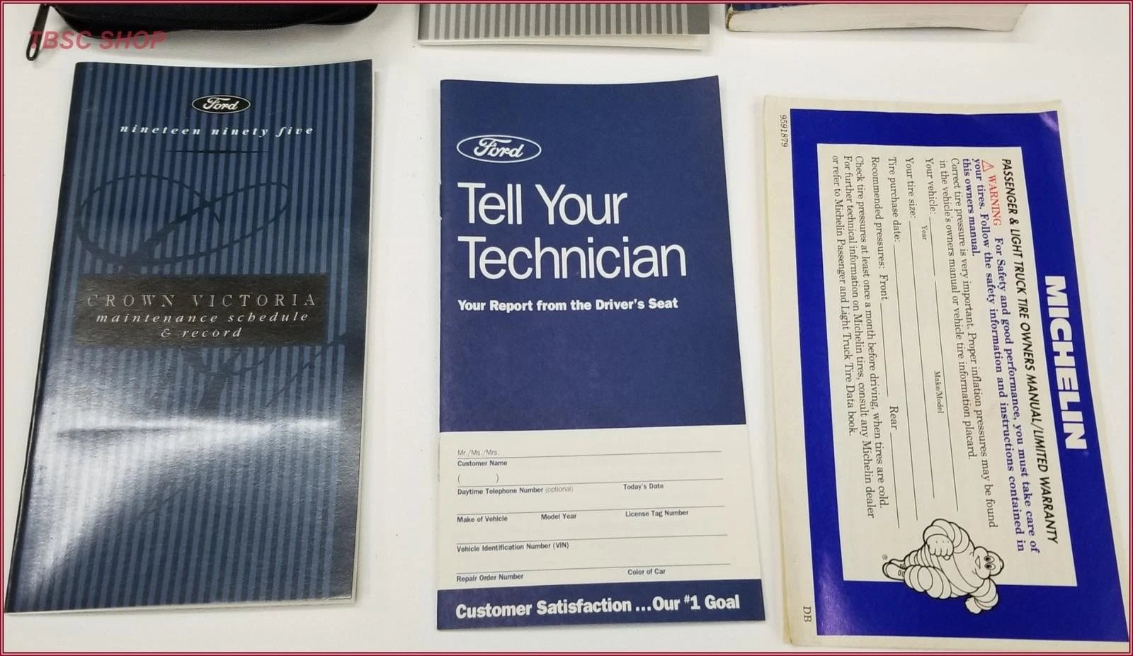 Owners Manual Kit with Case for Ford Crown Victoria (1995)