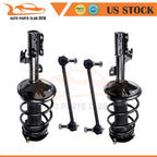 Front Complete Strut Assemblies & Sway Bar Link Kit for Toyota Camry (2002–2003)