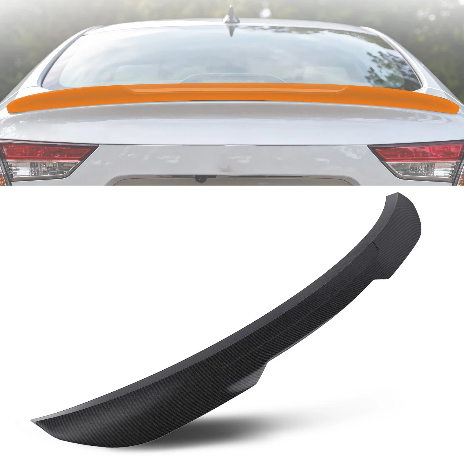 Carbon Look ABS Rear Trunk Spoiler for BMW 1 Series E82 (2007–2013)