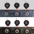1 Set A/C Panel Switch Button Cover for BMW 5 Series E63 E60 E64 (2003–2010)