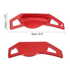 Pair Red Shift Paddle Covers for Smart Fortwo Forfour (2007–2020)