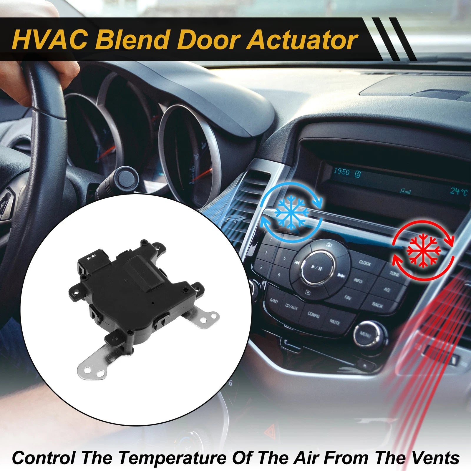 HVAC Heater Blend Door Actuator for Honda Accord Crosstour (2010–2011) No. 79160TP6A21