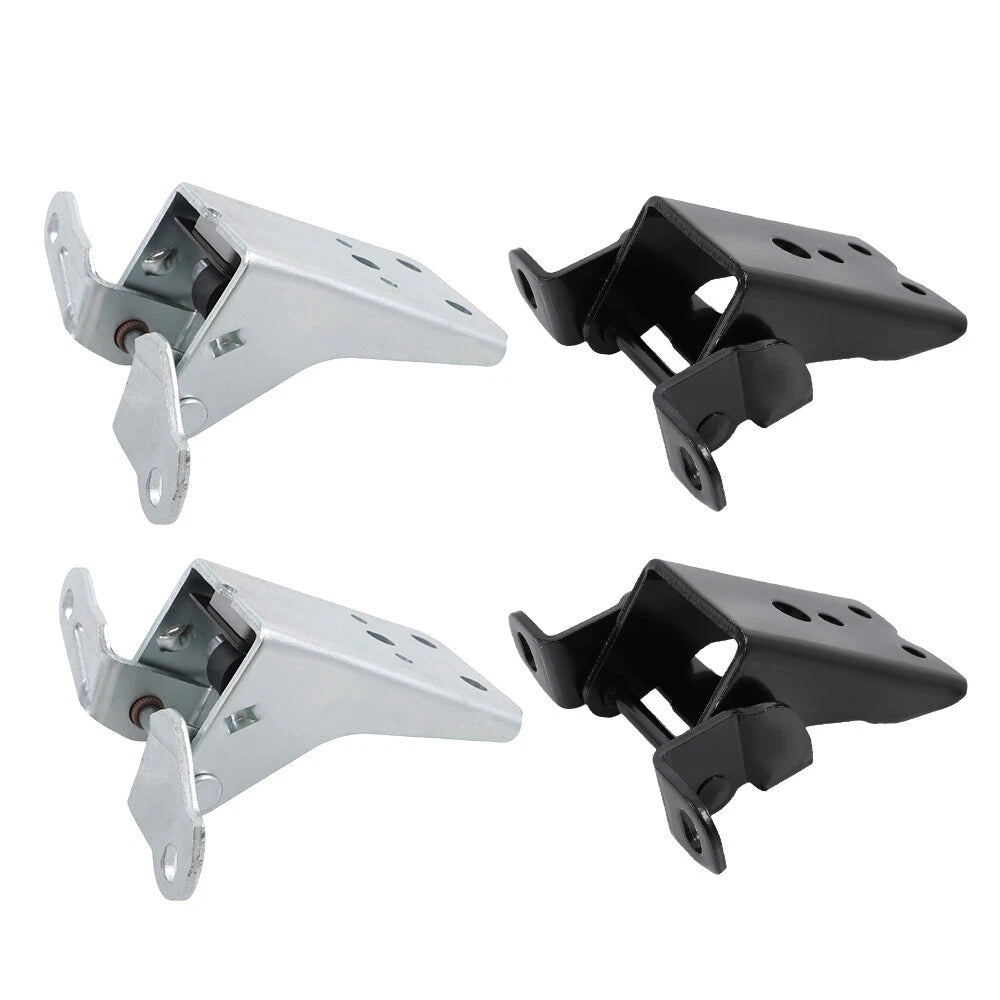 Set of 2 Body Door Hinges for Ford F150 F250 F350 (1980–1997) Black Steel