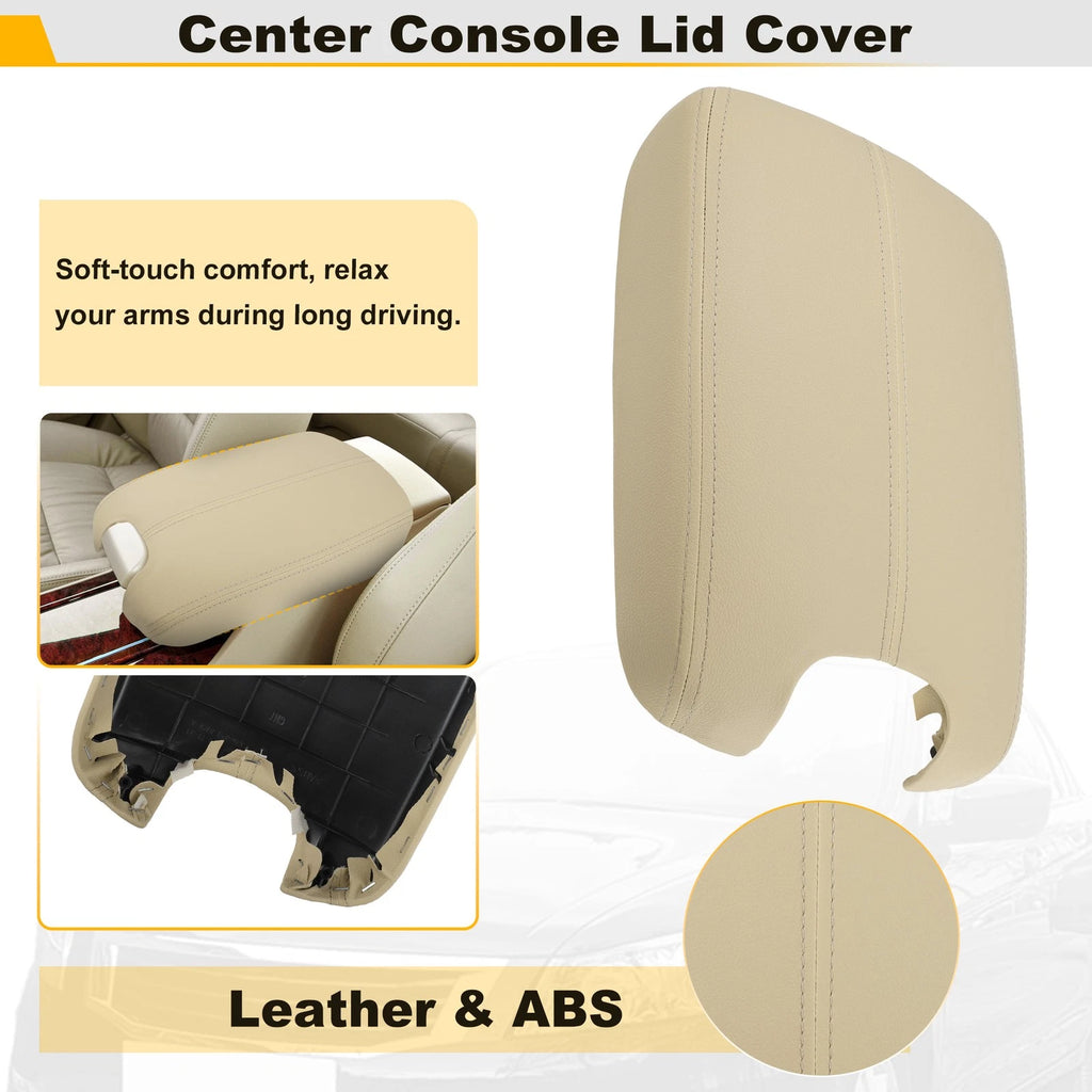 Armrest Lid Cover Base for Honda Accord (2008–2012) Beige Tan
