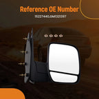 Right Side Mirror for Ford E-150/E-350 (2003-2013) Manual Black