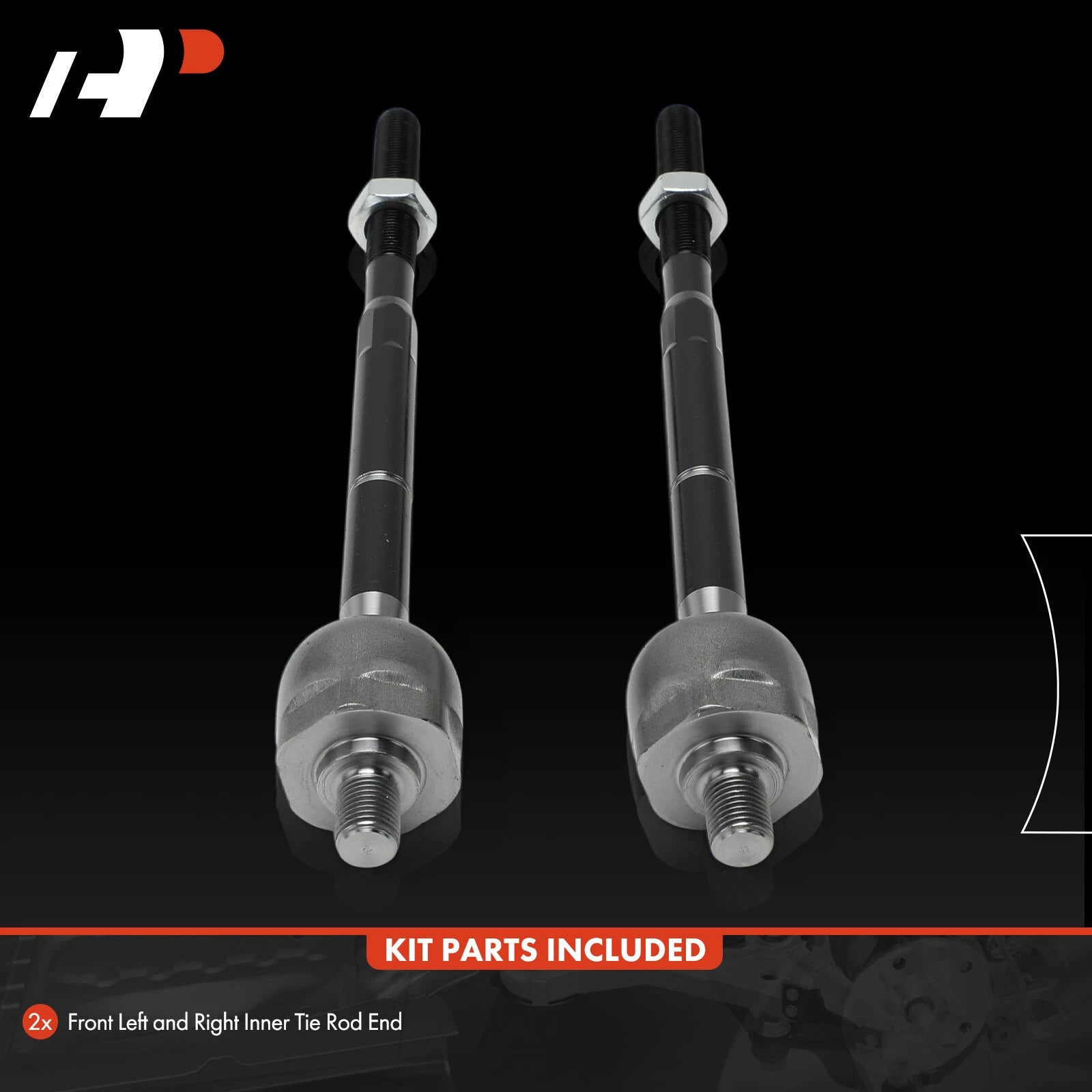 2X Front Inner Tie Rod End for Ford Taurus Flex (2010-2016) Lincoln MKS MKT