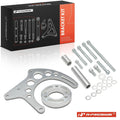 2X Aluminum Polished Alternator Bracket Kit for Chevy (Long Water Pump)