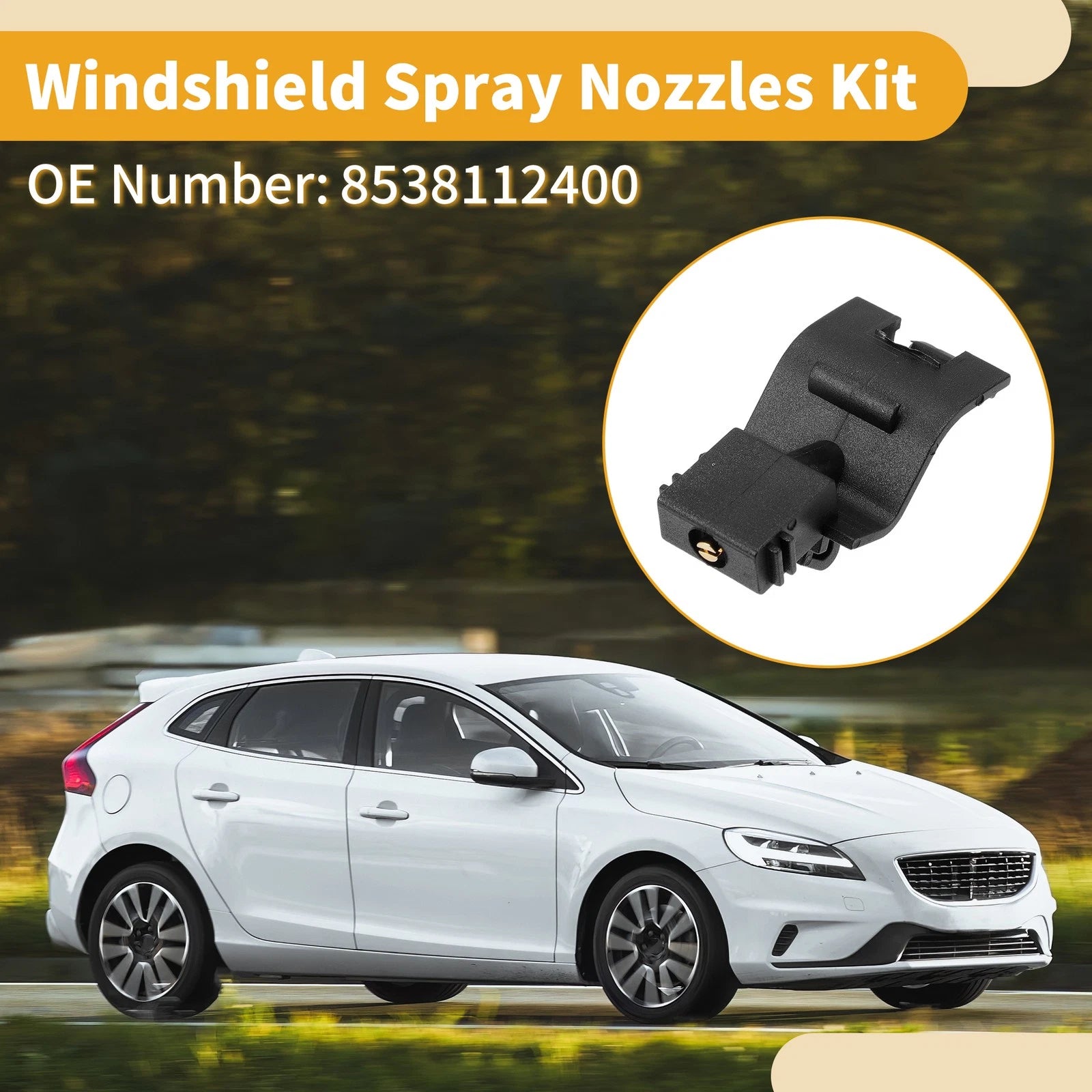 Windshield Washer Nozzle Kit for Toyota Auris (2012–2015) No. 8538112400