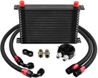 AN10 Transmission Oil Cooler Filter Adapter Kit for Universal Fit (15 Rows)