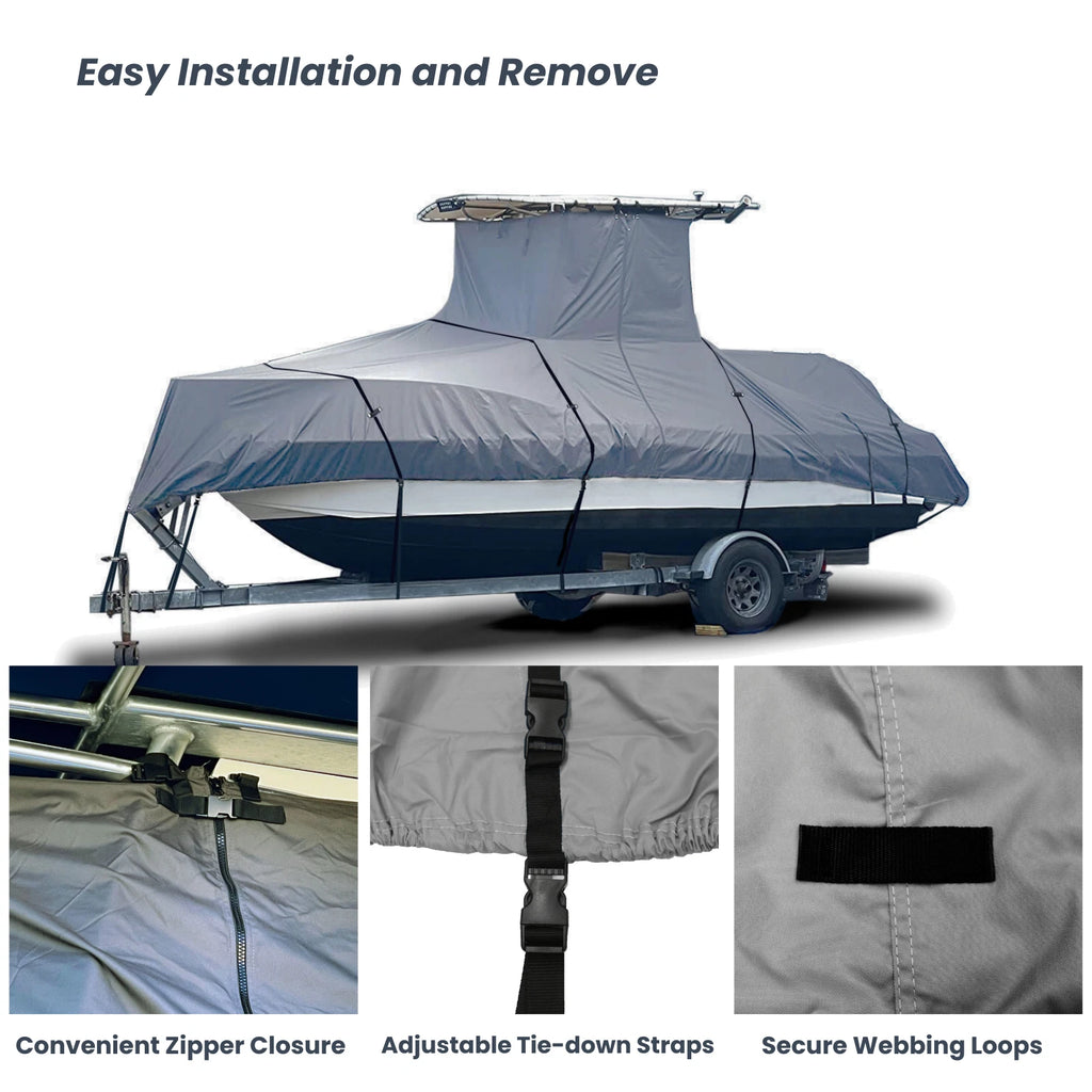 Boat Cover for Cobia 280CC Center Console (Heavy Duty)
