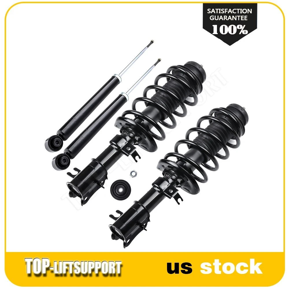 Set of 4 Complete Strut Coil Spring and Rear Shock for Chevrolet Aveo