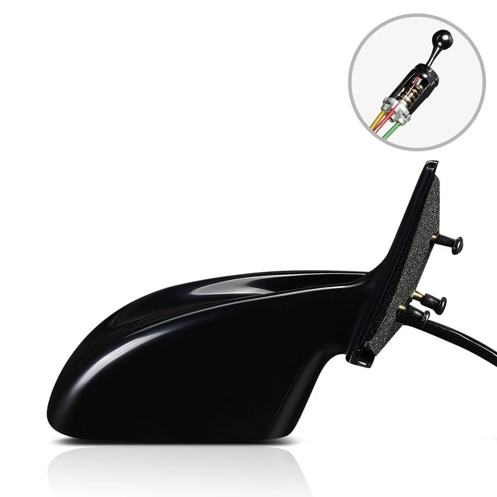 OE Style Manual Side View Door Mirror Replacement RH for Pontiac Grand Am (1999–2001)