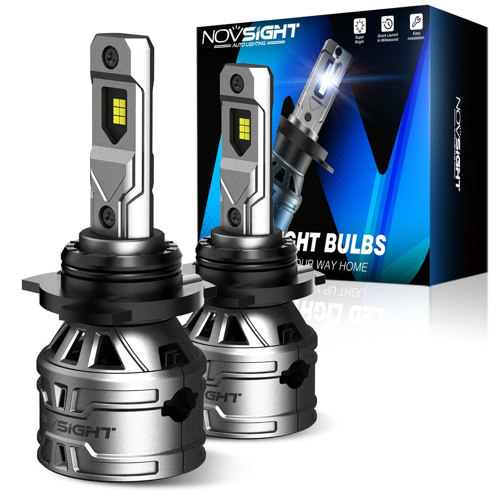 2X Novsight 9012 HIR2 LED Headlight Bulb 6500K 4400LM for