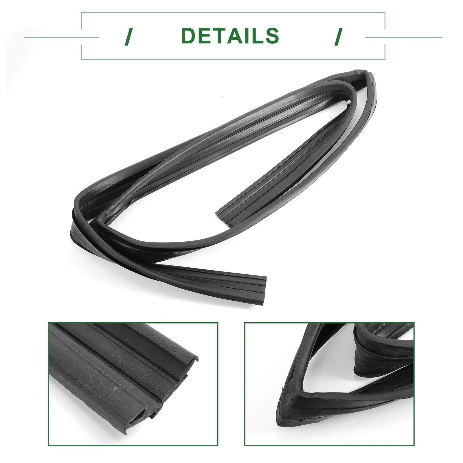 1Pc Rear Left Door Window Run Channel Seal Strip for Honda Fit (2007–2020) No.72775TF0003
