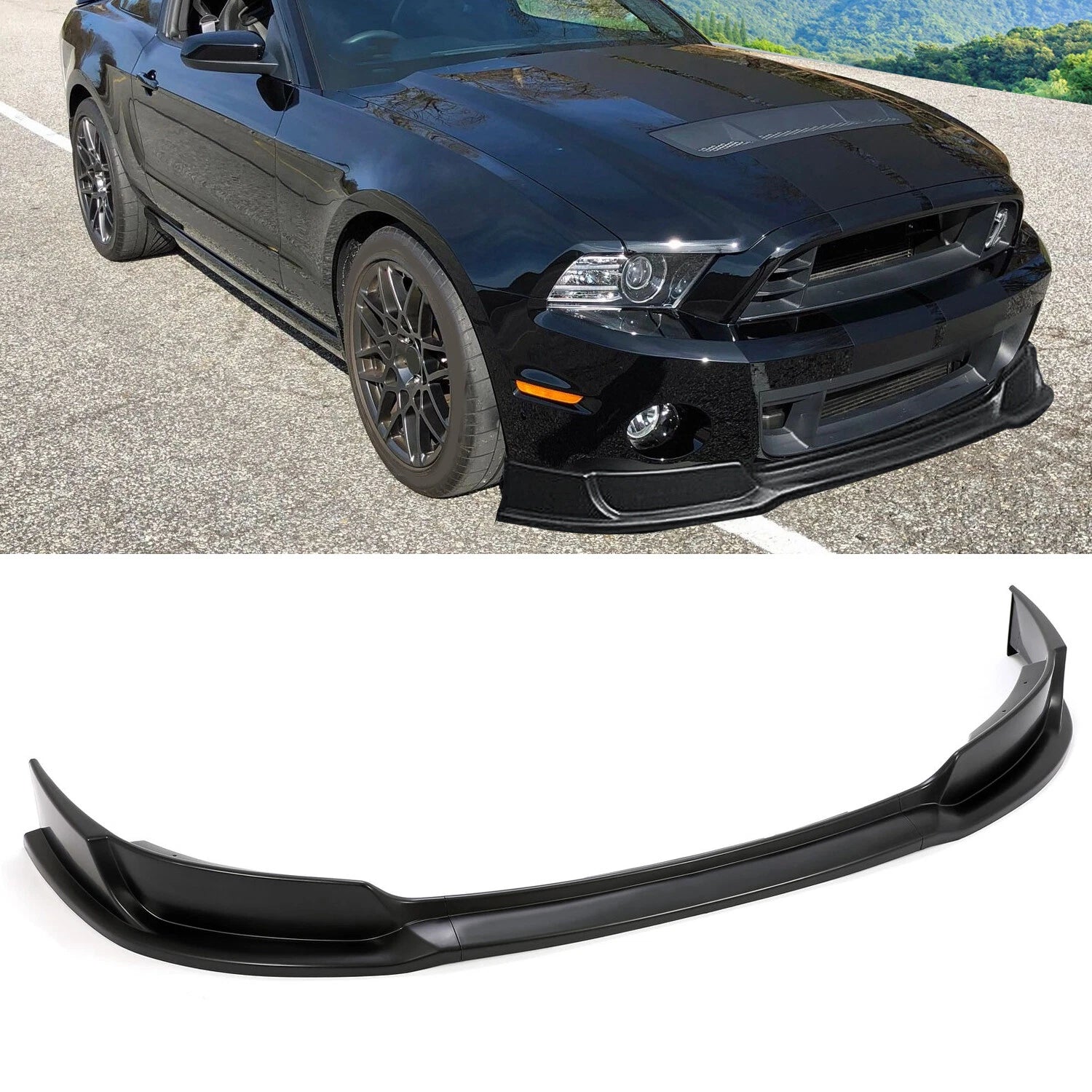 Front Bumper Lip Splitter for Ford Mustang GT V6 (2013–2014) RTR Style