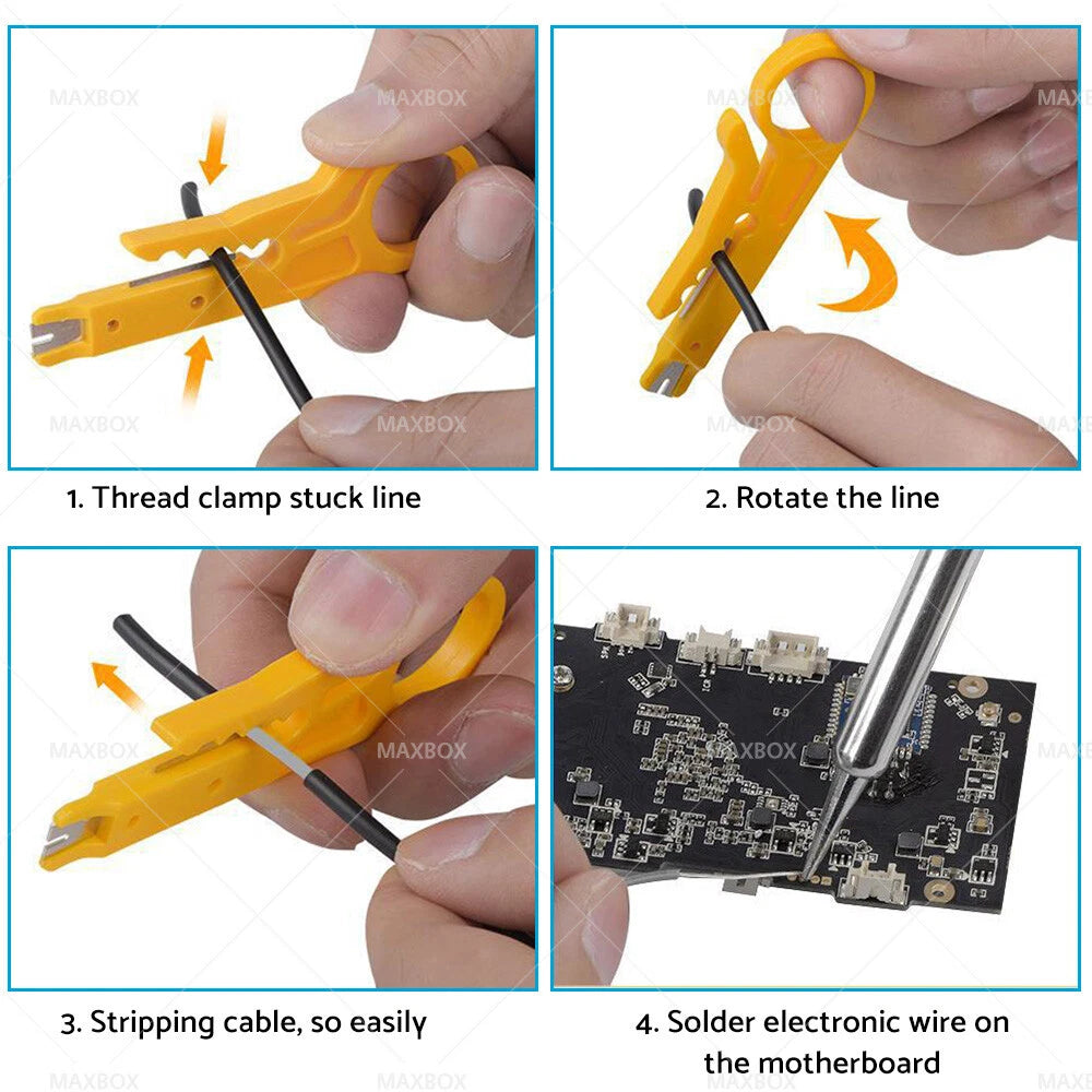15-in-1 Soldering Iron Kit 60W Adjustable Temperature for Electronics