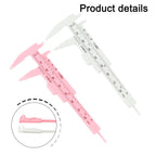 2X Plastic Sliding Vernier Caliper Gauge 80mm for Precise Measurements