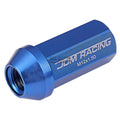 20 PCS Closed End M12x1.5 50mm Tall Blue Aluminum Lug Nuts + Adapter