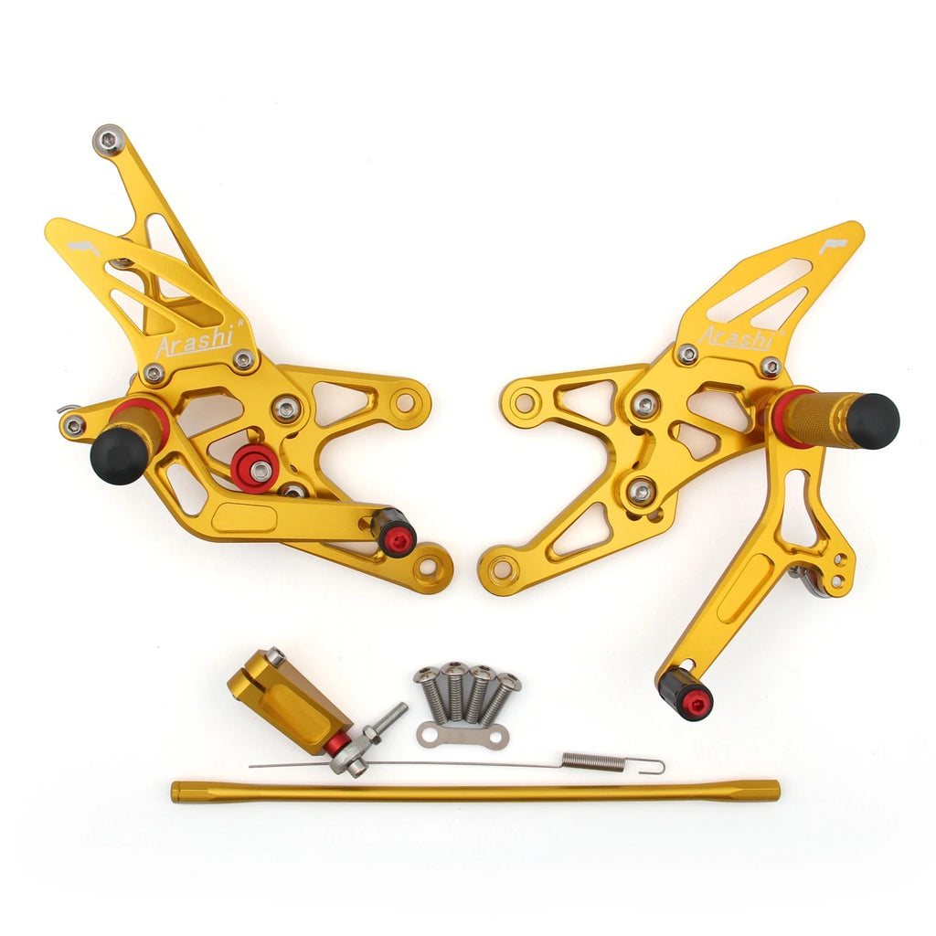 Rearset Rear Set for Yamaha YZF 1000 R1 (2007–2008) Gold AV