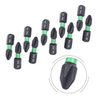 10-Piece Hexagonal Screwdriver Bit Set 25mm Length