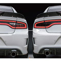 Smoked Rear Tail Light Overlays Vinyl Tint Sticker for 2015+ Dodge Charger