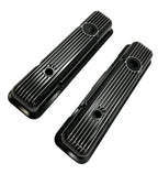LT1 Style Black Aluminum Valve Covers Replacement w Gaskets for Chevy SBC (1997–2002)