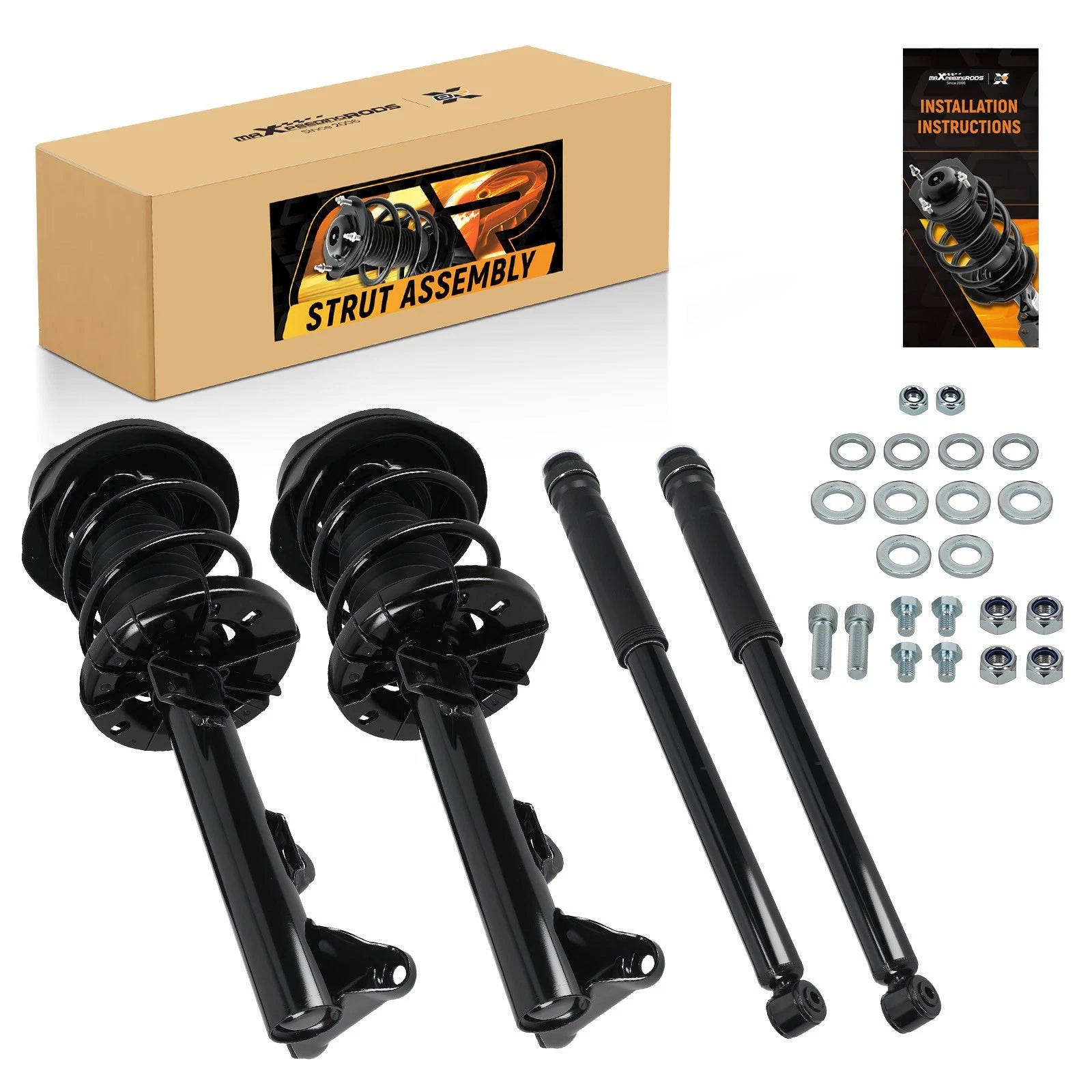 Front Struts Rear Shock Assembly for Mercedes-Benz C230 (2002–2007)