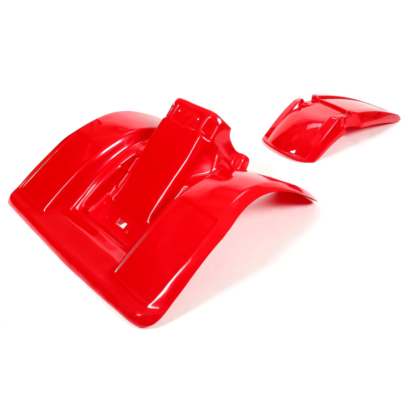 Set of 2 Red Plastic Front and Rear Fenders for Honda ATC 250R (1983–1984)