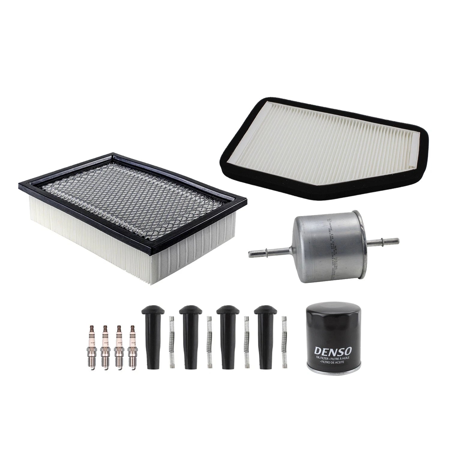 Tune Up Kit with 4 NGK Spark Plugs & Boots for Ford Escape Mariner (2001–2010)