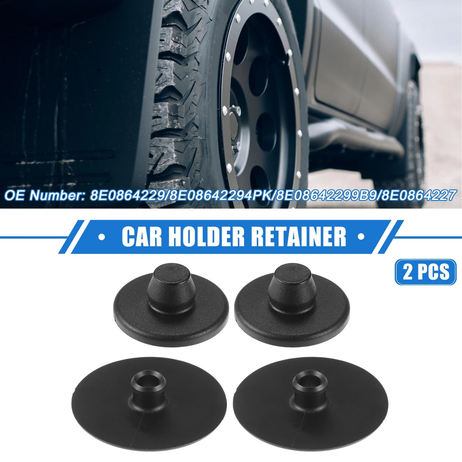 2X Car Holder Retainer for Audi A1 (2011–2017) 637516356101