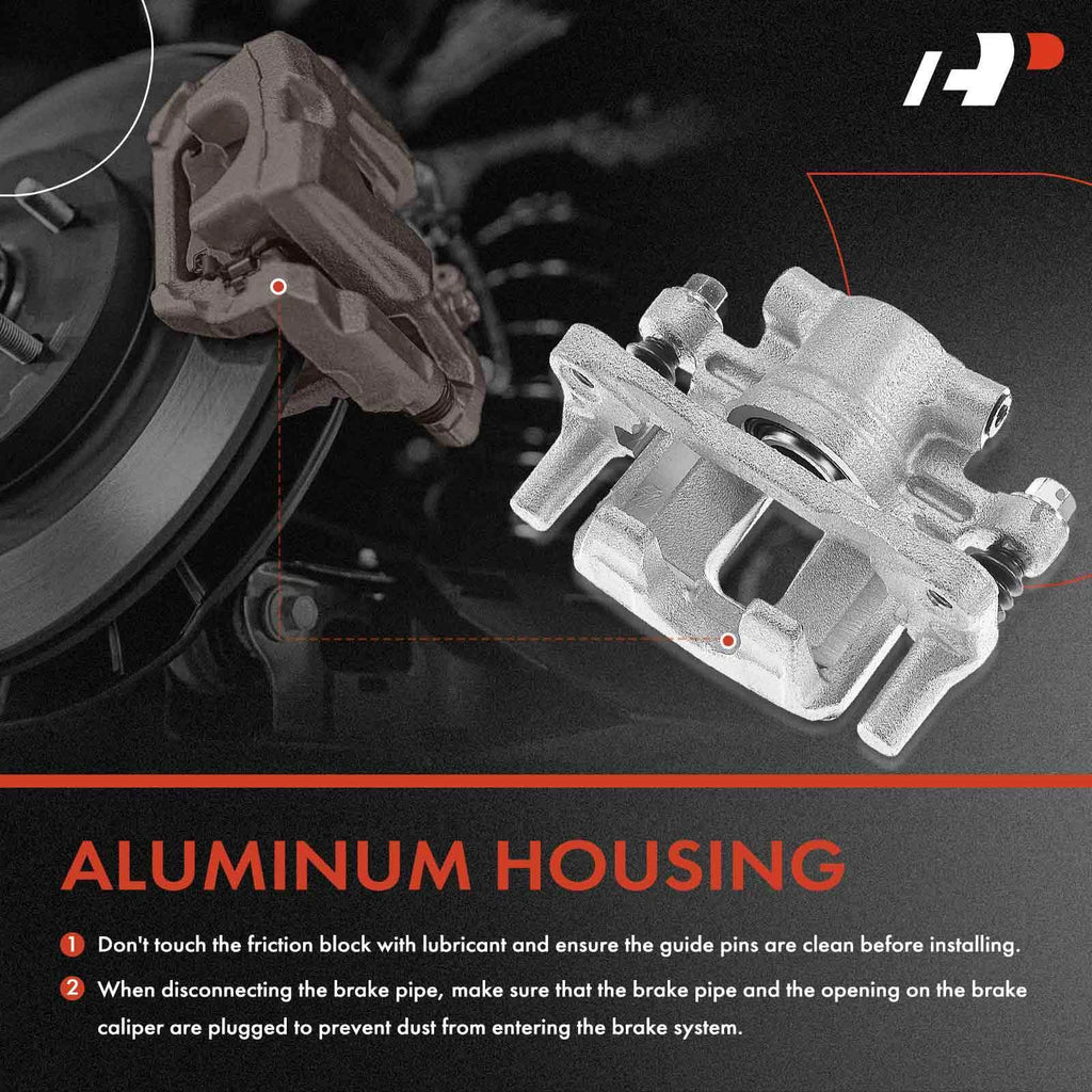 Rear Brake Calipers and Pads for Chrysler 200 Dodge Jeep (2011–2017)