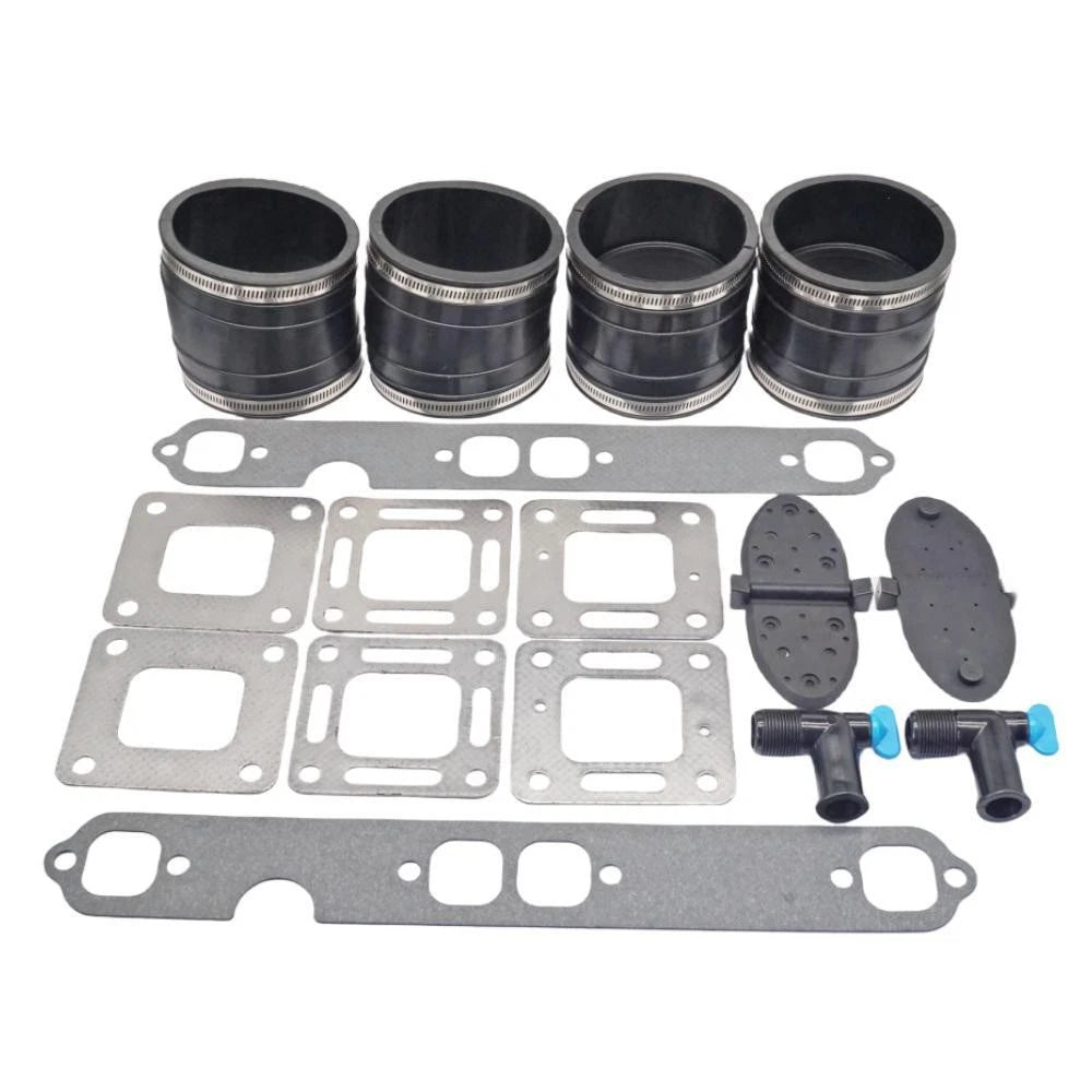 2-Pack Exhaust Manifold Kit Bellow Gasket for Mercruiser (32-14358T, 863724, 87105)