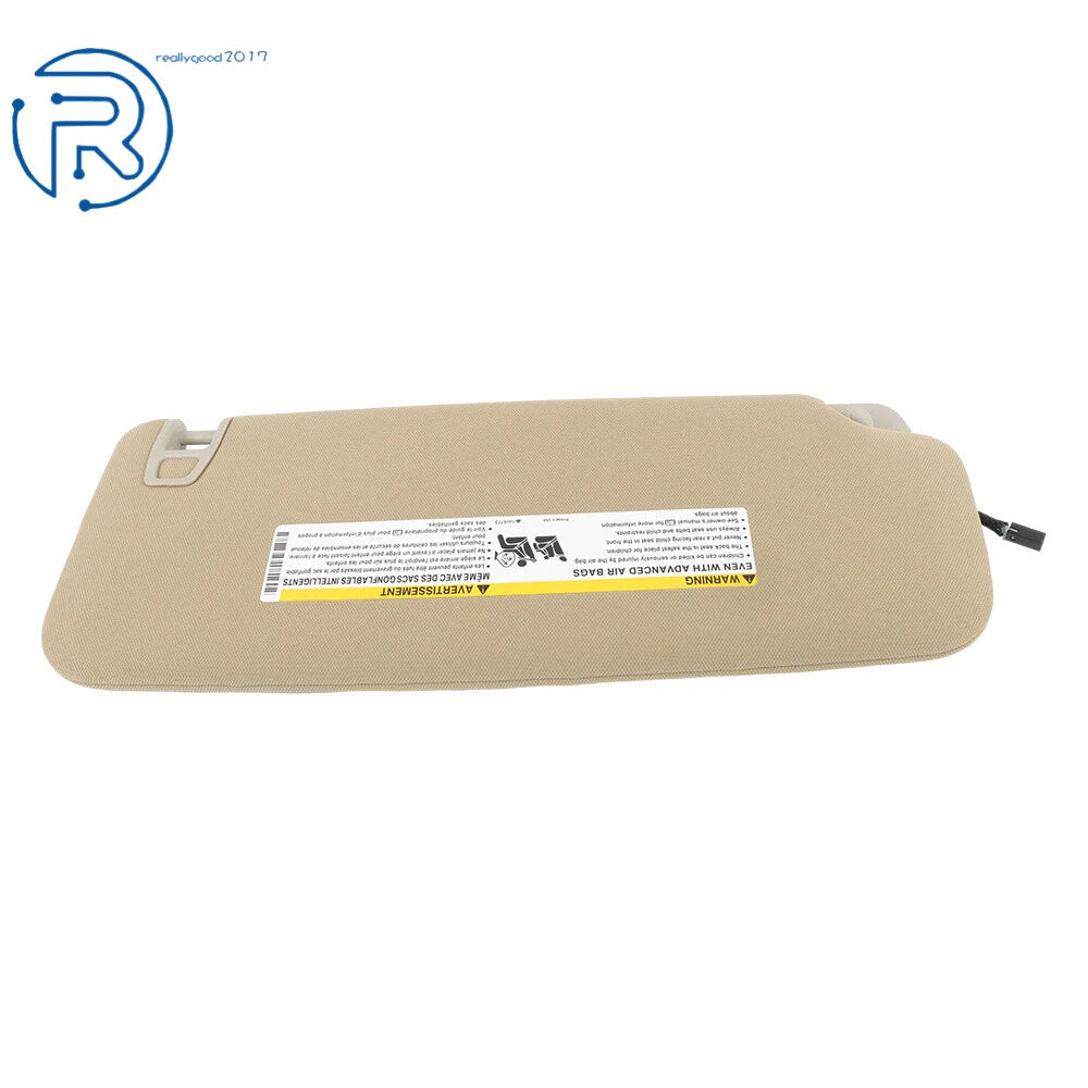 Beige Driver Left Sun Visor for Silverado Tahoe Yukon Suburban (2007-2014)