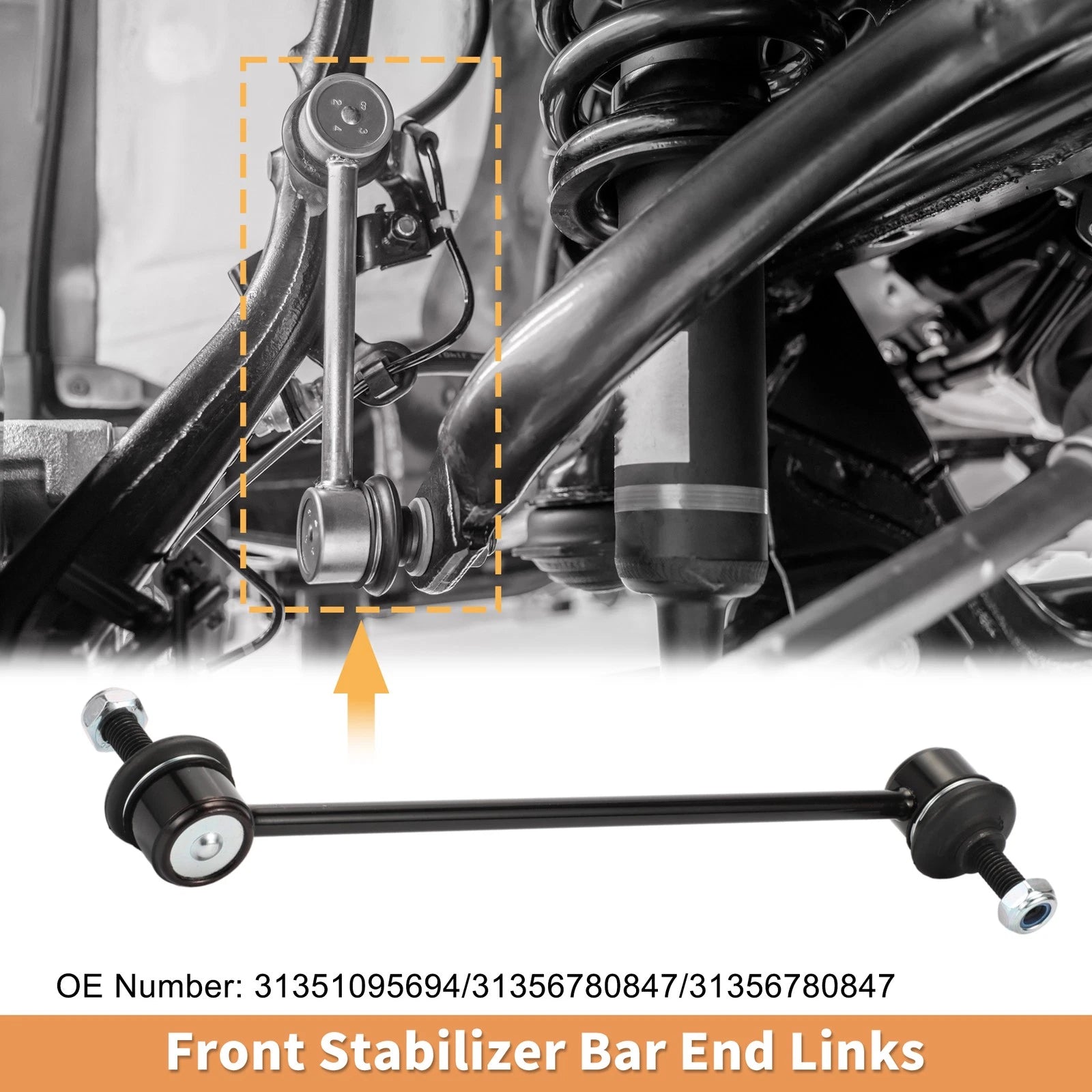 2X Front Stabiliser Sway Bar Link for BMW 3 Series (1998–2007) No. 31351095694