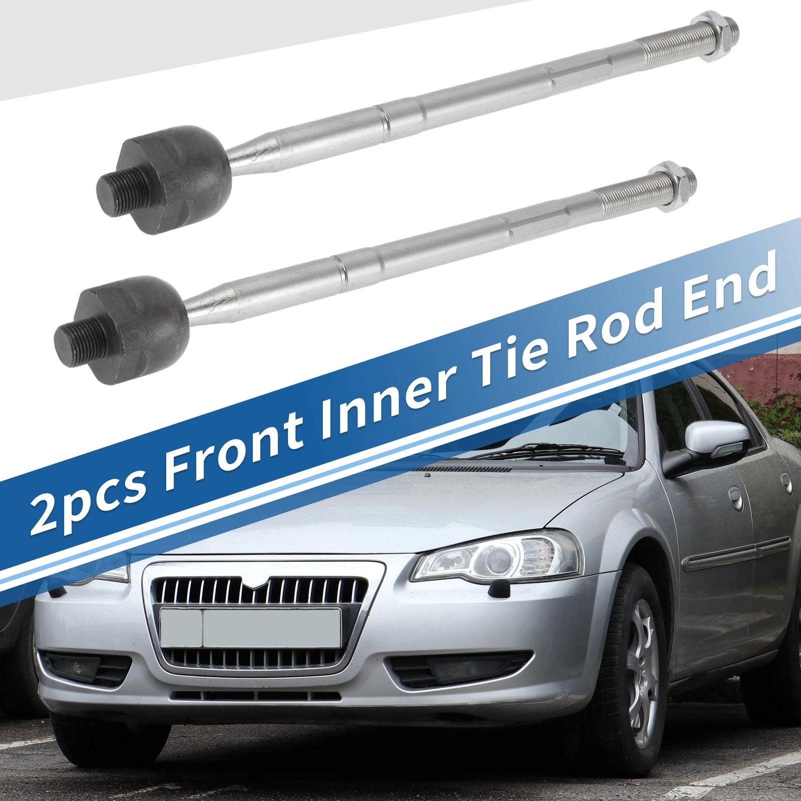 2X Front Inner Tie Rod End Links for Dodge Charger, Chrysler 300 (2015–2022)