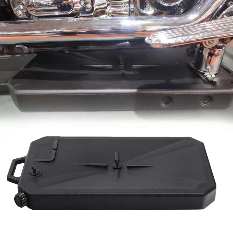 ABS Low Profile Oil Drain Pan w/ Spout for Harley Electra Glide FLHT (2014–2023)