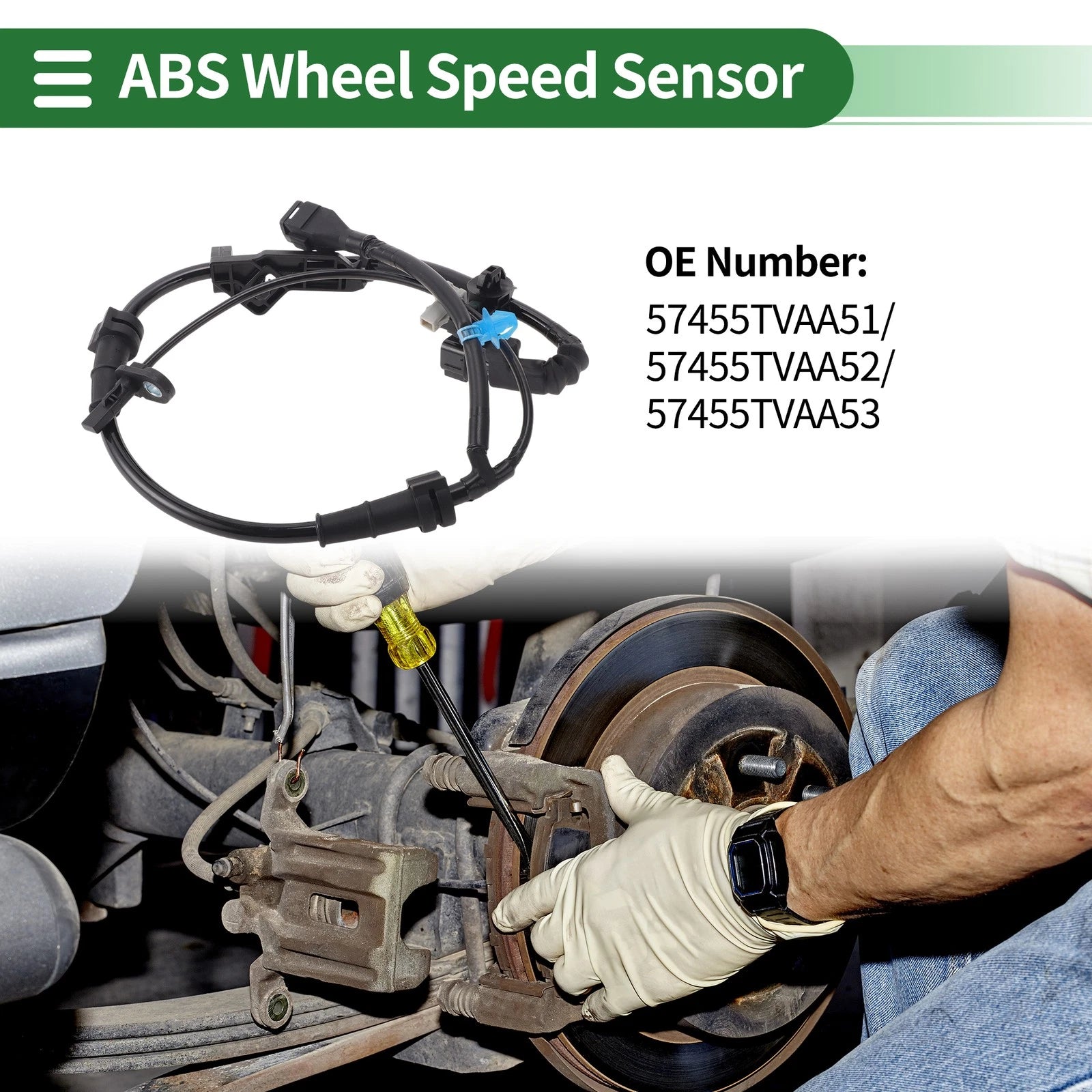 ABS Wheel Speed Sensor No. 57455TVAA51 for Honda Accord (2018–2022)
